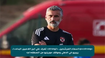 <p><strong>أسماء المرشحين..</strong> تعرف على أبرز اللاعبين البدلاء لـ ريبيرو في الأهلي وموقف مورينيو من الصفقة</p>